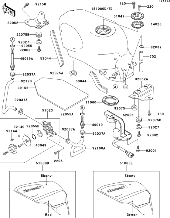 ZX500 Fuel tank(1 / 2)(zx500-d2)