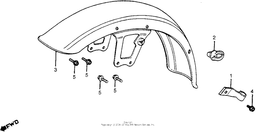 CM400 Переднее крыло