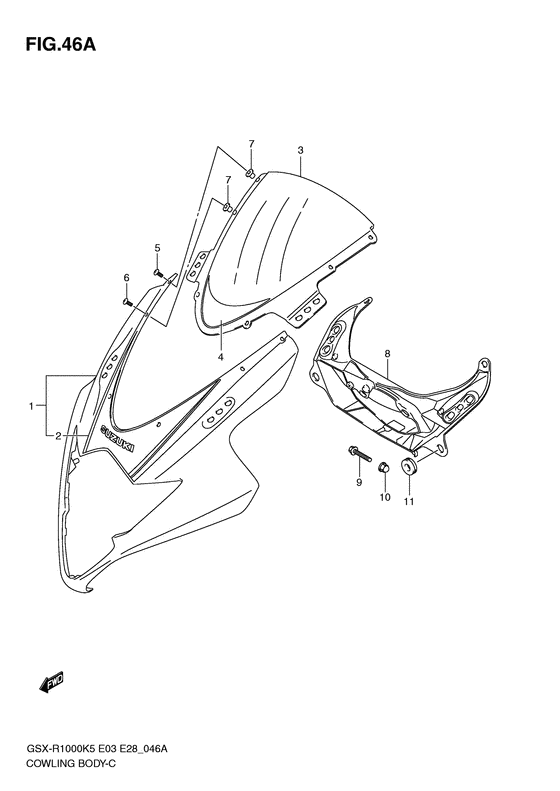 Cowling body