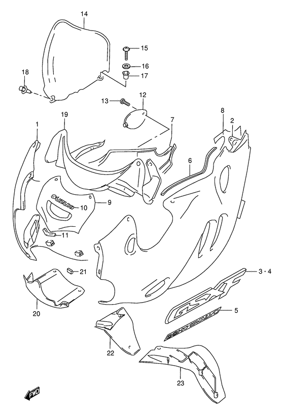 Cowling body