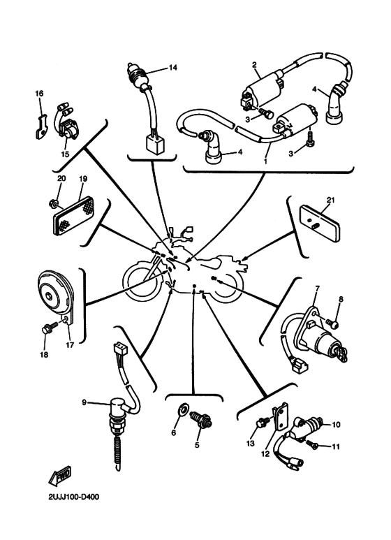 XV250 Equipo electrico