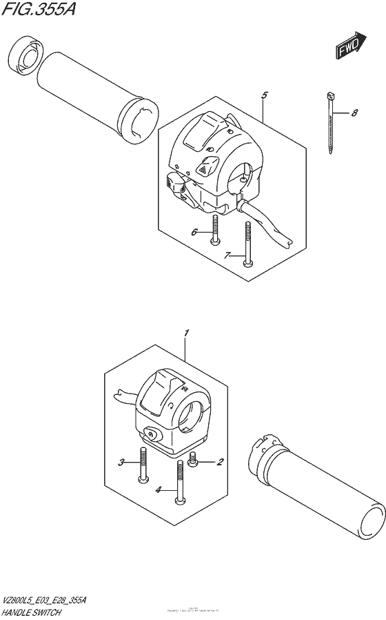 VZ800 Рулевые переключатели