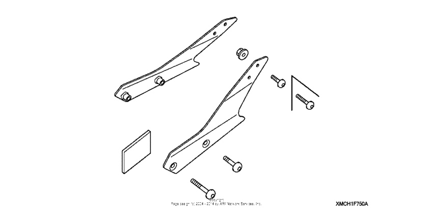 Backrest rr. carrier mount brackets