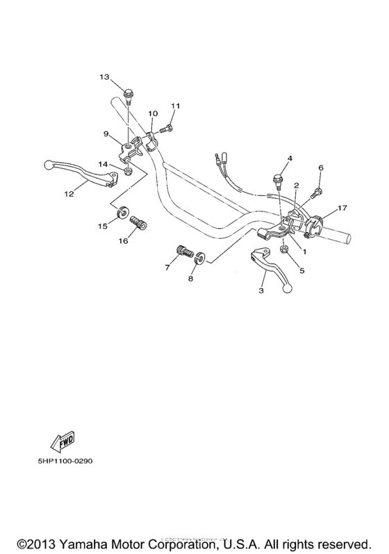 TTR125S Handle switch lever s