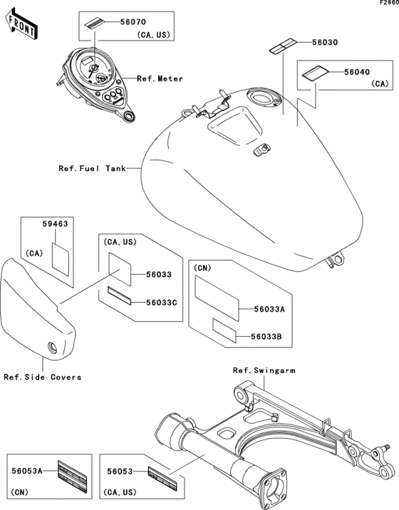 VN1500 Лейбл предостережения