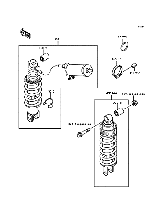 ZX250 Амортизатор