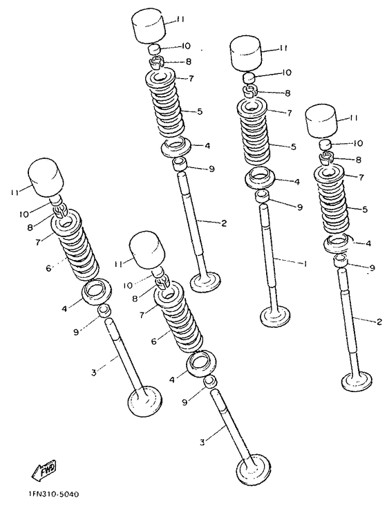 FZR1000 Клапана