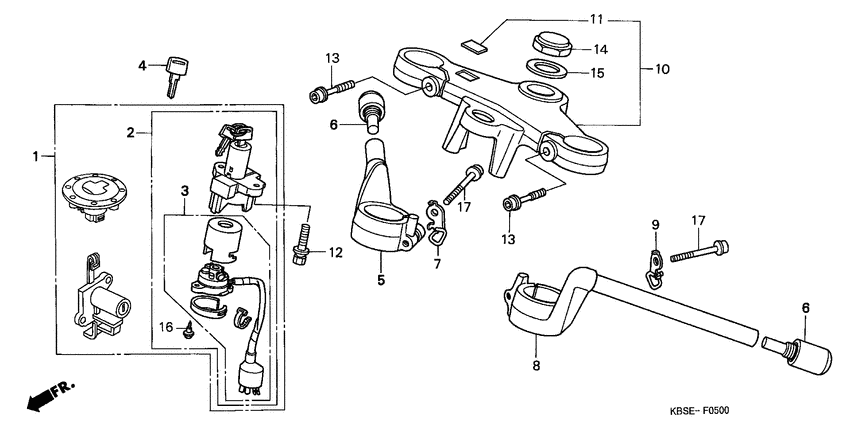 Handle pipe/top bridge