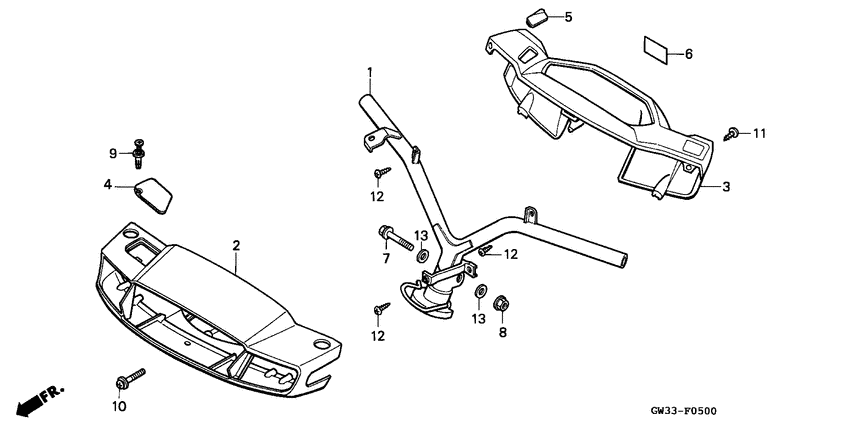 NH90 Handle pipe / handle cover