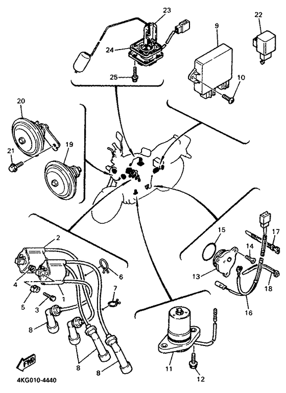 XJR1200 Электрика 1