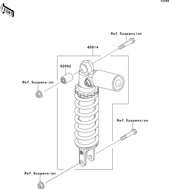 ZX600 Амортизатор