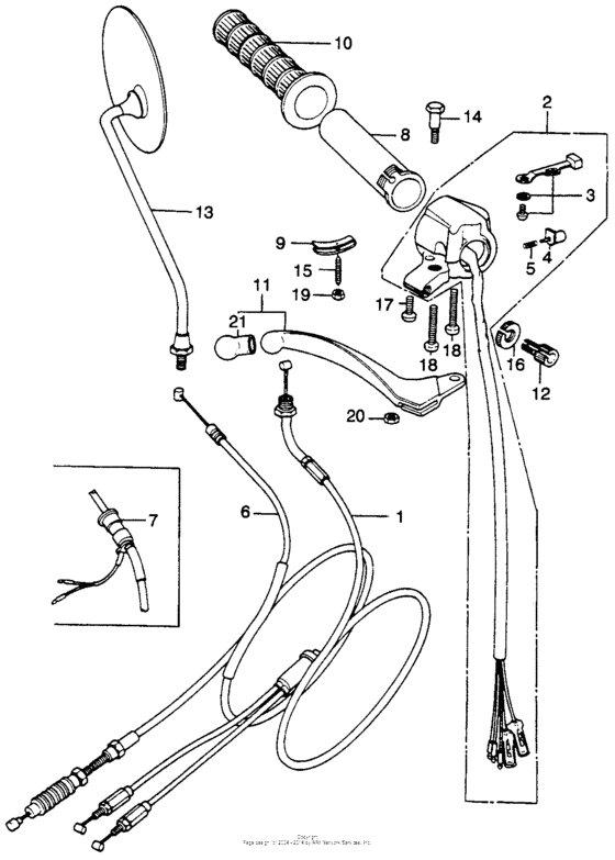 Right handle switch + cable i