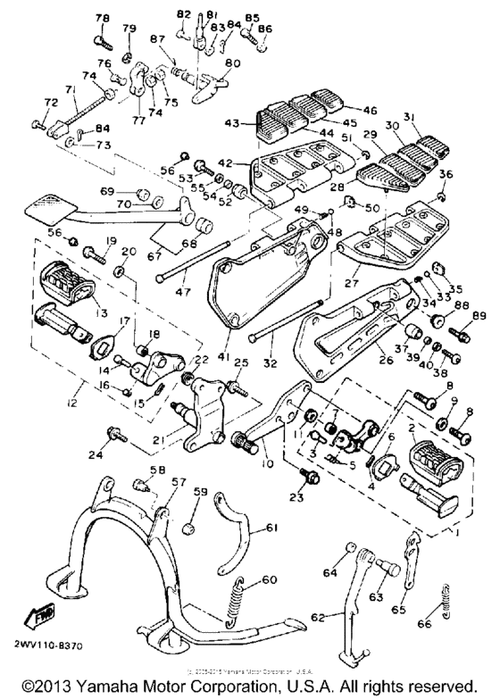 XVZ12DWC Stand - footrest