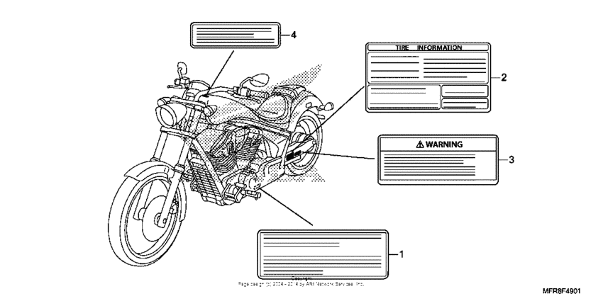 VT1300CX Caution label (2)
