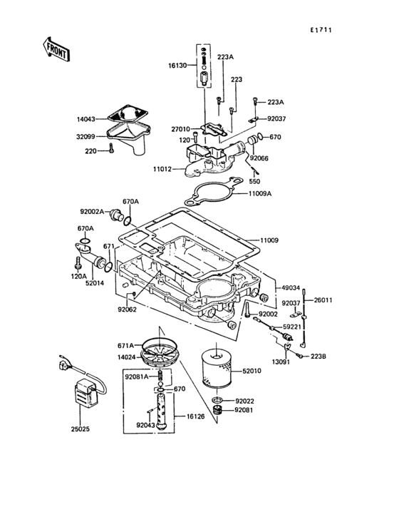 Oil pan/oil filter