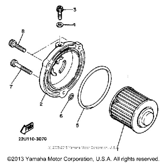 XV500K Масляный фильтр