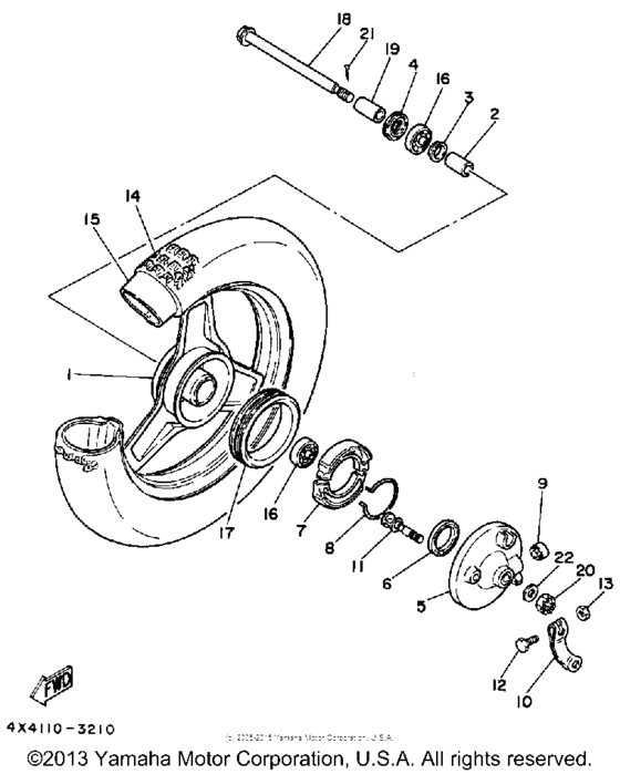 PW50N Переднее колесо