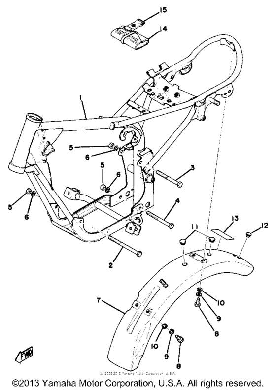 Frame - rear fender