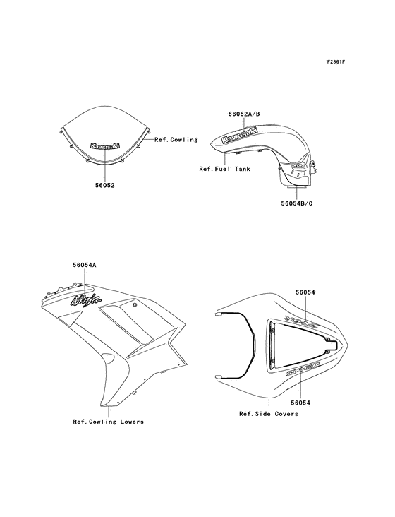 ZX600 Наклейки