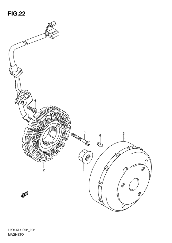 UX125 Зажигание