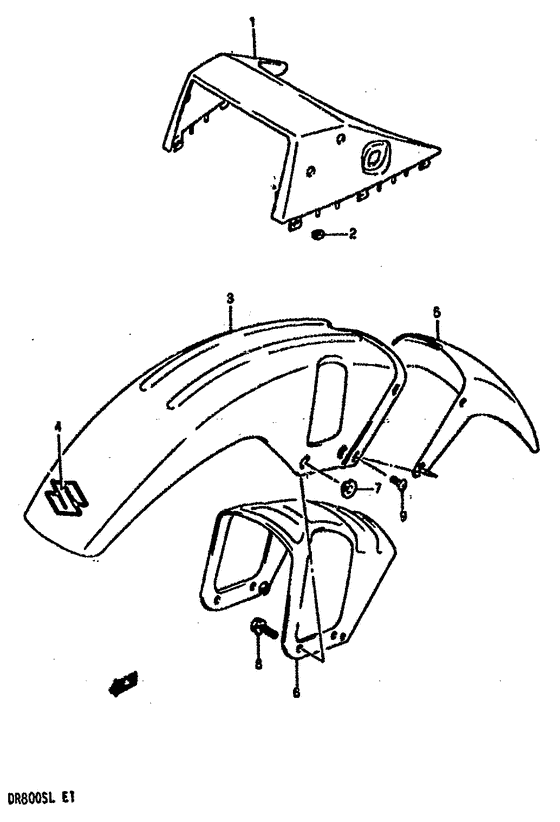 Headlamp housing-front fender