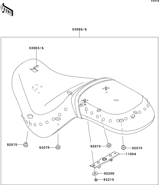 VN900 Сиденье