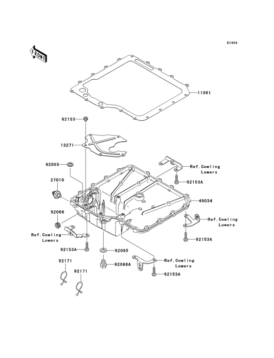 ZX1400 Маслянный поддон