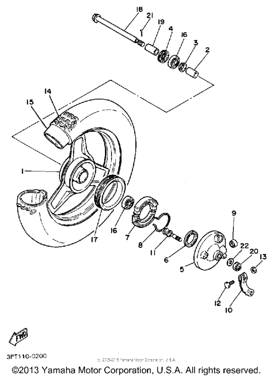 PW50B Переднее колесо