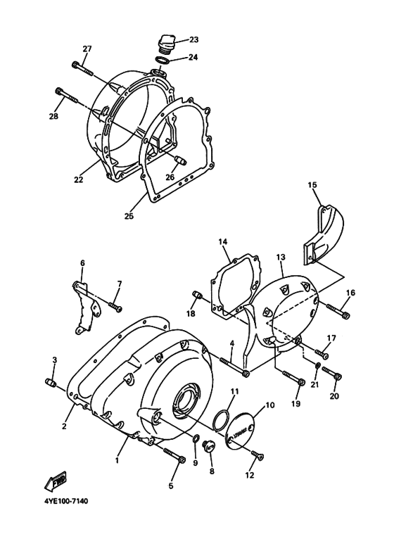 Crankcase cover ass`y  (v