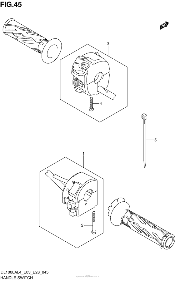 DL1000 (ABS) Рулевые переключатели