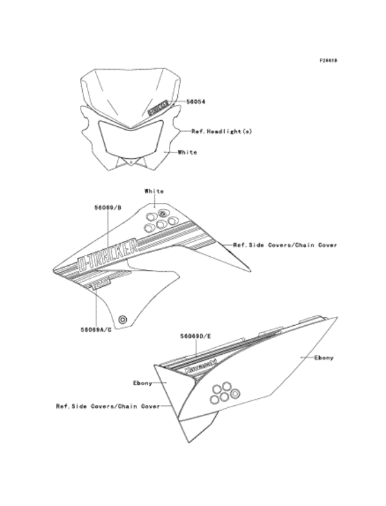 KLX125 Наклейки