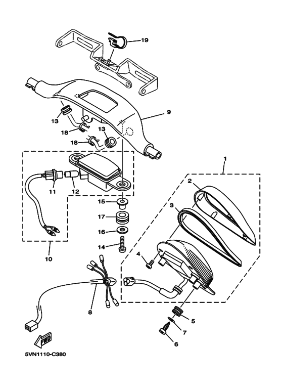 Taillight unit ass`y