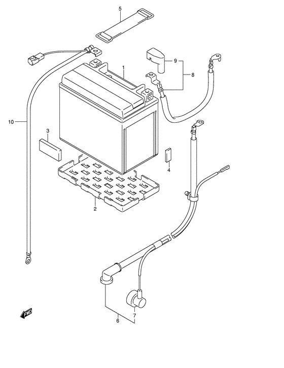 DL650 Аккумулятор