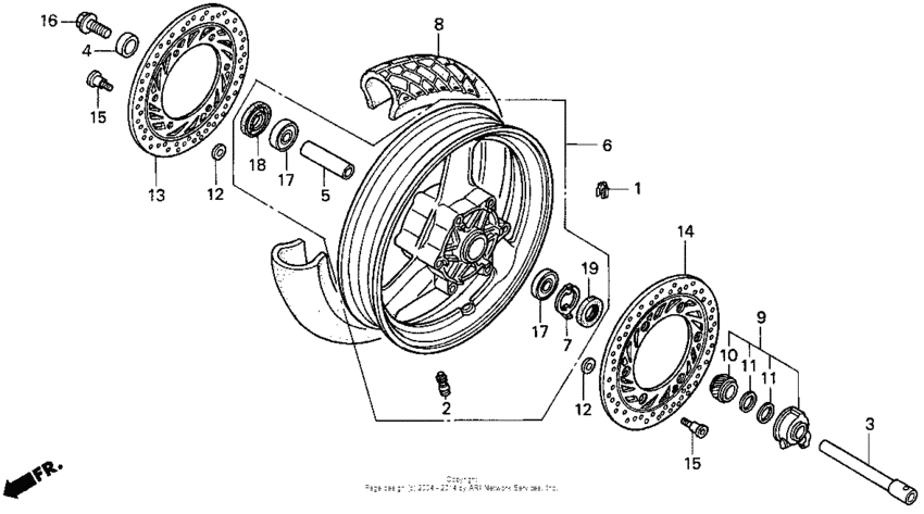 St1100 front wheel