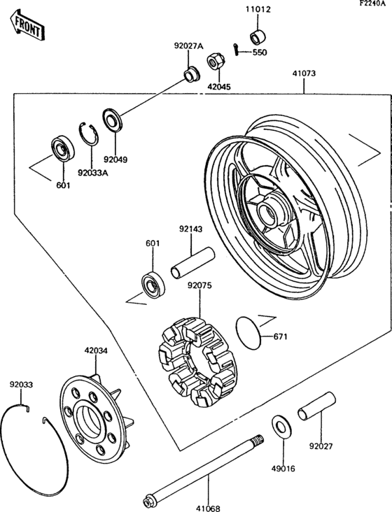 Rear hub(zg1000-a9)