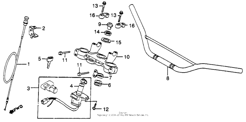 Handlebar + top bridge