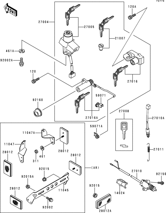 Ignition switch(zr1100-a1/a2)