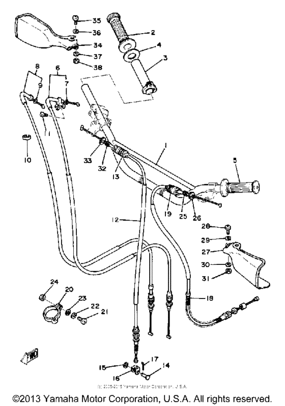Handlebar-cable