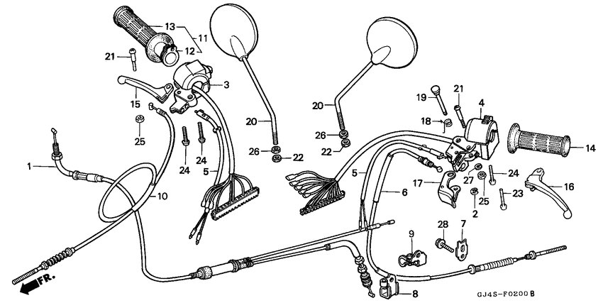 Handle lever/switch/ cable