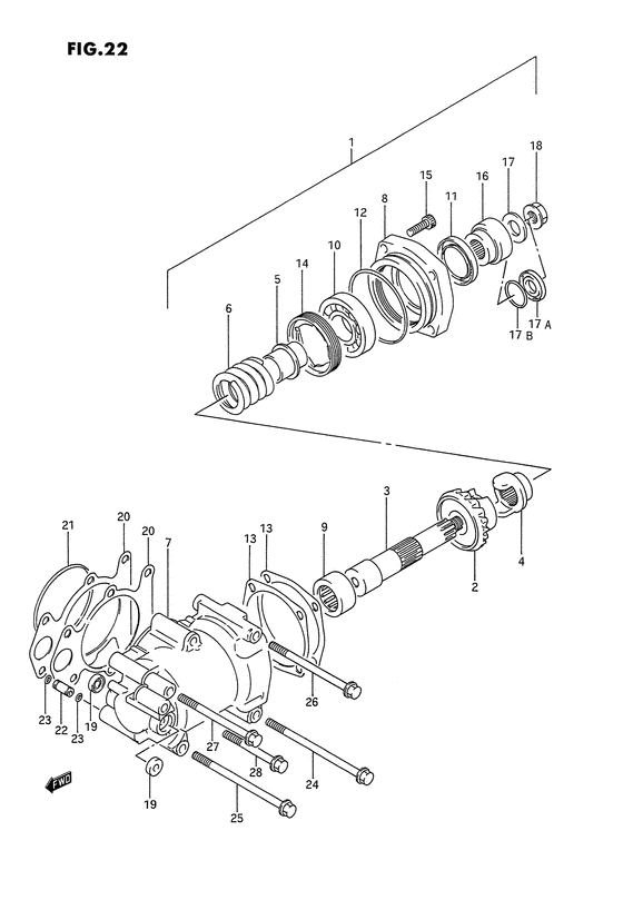 Secondary drive gear