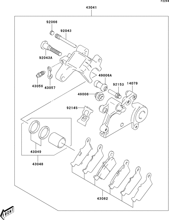  Rear brake(klx400-a1)