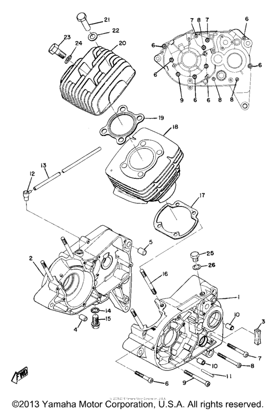 Cylinder - crankcase