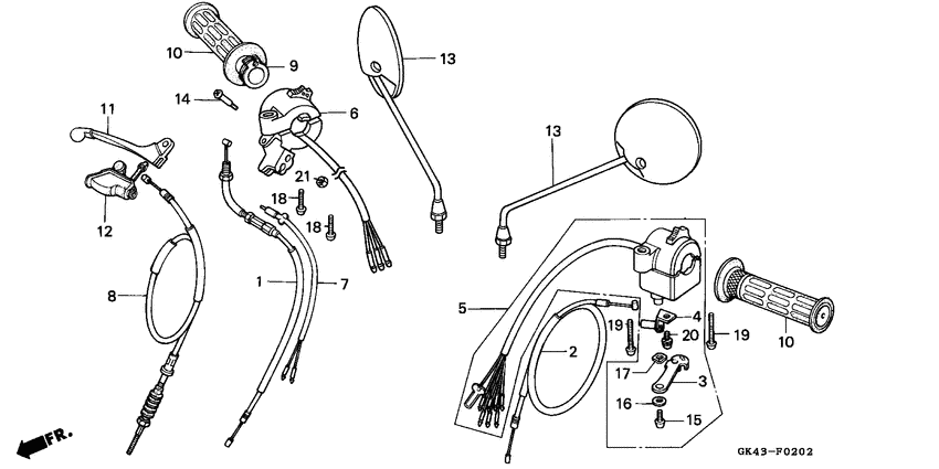 Switch/lever/cable