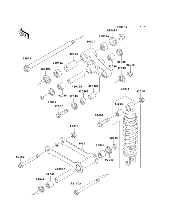VN800 Подвеска  /  амортизатор