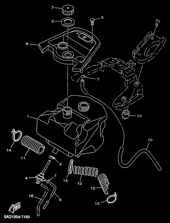 YN50R Топливный бак