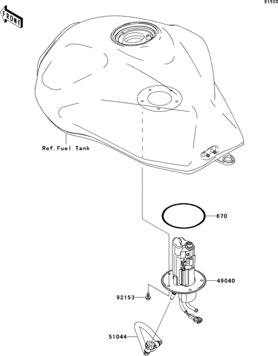 ZR750 Топливный насос