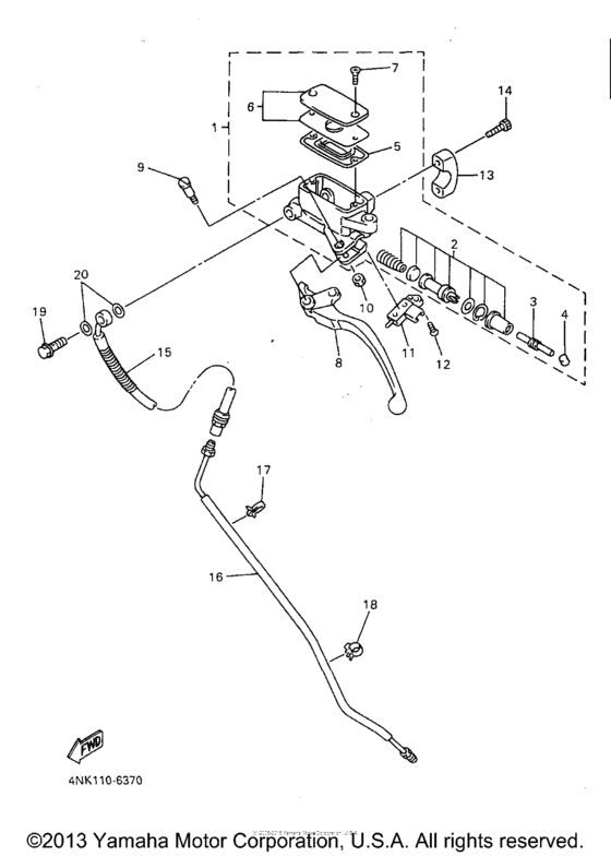 XVZ13AJ Главный тормозной цилиндр