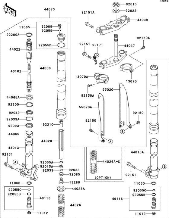 Front fork(1/2)