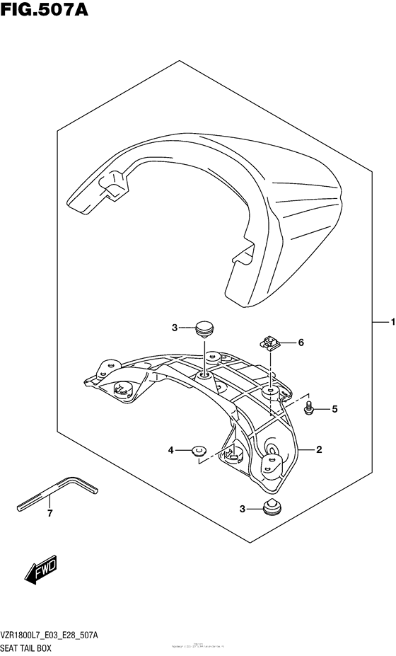 Seat Tail Box (Vzr1800L7 E28)