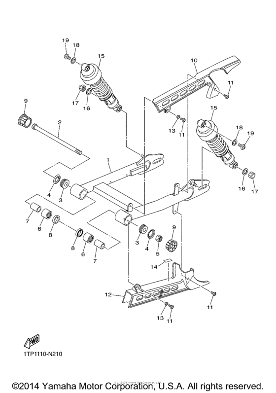 XVS950C Задний рычаг подвески